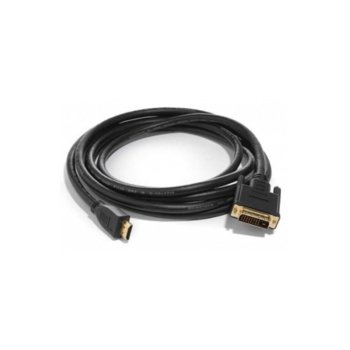 Кабел от DVI(м) към HDMI(м), 1.5м, черен | JAR Computers DVI(м) към HDMI(м) 1.5м