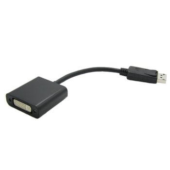 Преходник Roline 12.99.3133, от DisplayPort(м) към DVI(ж), с кабел 15cm | JAR Computers Adapter DisplayPort M DVI F cable