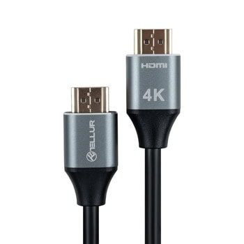 Кабел Tellur TLL312011, от HDMI(м) към HDMI(м), 3m, черен | JAR Computers Tellur TLL312011