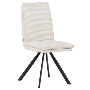 Трапезен стол Carmen ELY N, до 120kg., дамаска, прахово боядисана метална база, крем | JAR Computers Carmen ELY N - крем 3532392