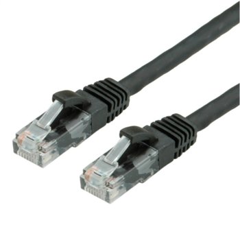 Пач кабел Roline, UTP, Cat.6e, 5m, черен | JAR Computers Roline Cat.6e UTP 5m black 21.99.1065