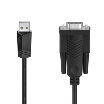 Кабел HAMA 200622, USB A(м) към D-Sub(м), 1.5m, черен | JAR Computers HAMA HAMA-200622
