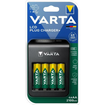 Varta LCD PLUG CHARGER PLUS 18651