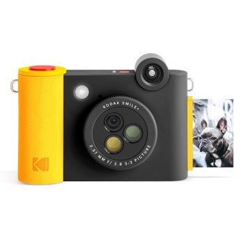 Фотоапарат Kodak Kodak Smile Plus Black, снимки с размер 2x3" на хартия ZINK, MicroSD, черен | JAR Computers Kodak Smile Plus Black RODSMPCAMBK
