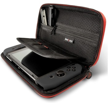 Калъф Steelplay, за Nintendo Switch, място за 10 дискети, джоб за аксесоари, черен image