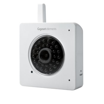 Камера Gigaset Elements - camera, за система Gigaset Elements, 1 Mpix(1280х720@30FPS), IR осветление(до 15м), H.264, микрофон, Wi-Fi, RJ-45 | JAR Computers Gigaset Elements - camera