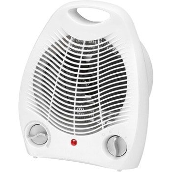 Вентилаторна печка Crown CFH-511AL, 2000W, регулируем термостат, защита срещу прегряване, 2 степени на отопление, бял image