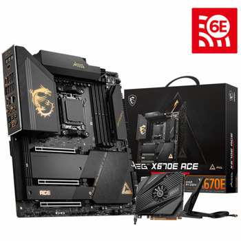 Дънна платка MSI MEG X670E ACE, X670E, AM5, DDR5, PCI-E 5.0, 2x M.2, 6x SATA 6Gb/s, 2x USB 3.2 Gen2x2 Type C, E-ATX | JAR Computers MSI MEG X670E ACE MEG X670E ACE