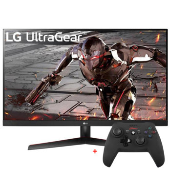 Монитор LG 32GN600-B с подарък геймпад Genesis Wireless PV58, 31.5" (80.01 cm) VA панел, 165Hz, QHD, 1ms MBR, 3000:1, 350 cd/m2, DisplayPort, HDMI | JAR Computers LG 32GN600-B + NJG-0692