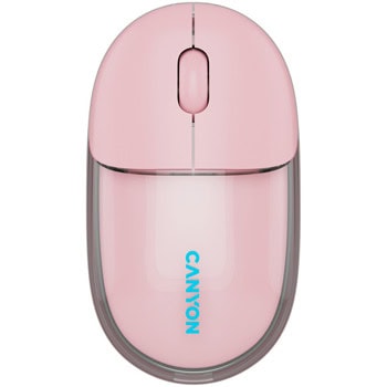 Мишка Canyon OnClick 24 Transparent/Pink, оптична (1200dpi), безжична, Bluetooth, USB, розова | JAR Computers Canyon OnClick 24 Transparent/Pink CNS-CMSW24P