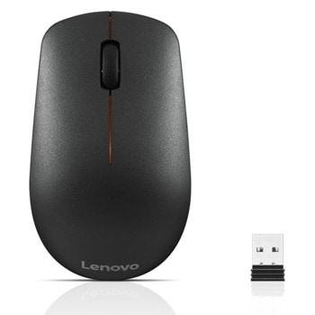 Мишка Lenovo 400 Wireless, безжична, оптична (1200 dpi), USB, черна image