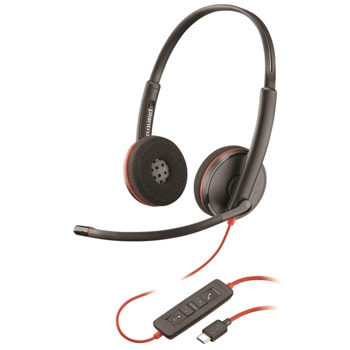 Слушалки Poly Blackwire C3220, микрофон, шумоизолиращи, USB Type C, черни image