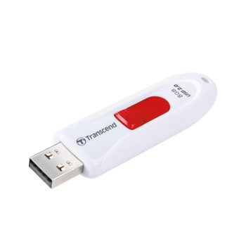 Памет 8GB USB Flash Drive, Transcend JetFlash 590, USB 2.0, бяла | JAR Computers 8GB Transcend JetFlash 590, USB 2.0, бял