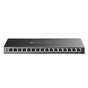 Суич TP-Link JetStream TL-SG2016P, 16 порта, 16x 10/100/1000Mbps RJ45, 8x PoE | JAR Computers TP-Link TL-SG2016P