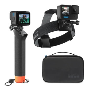 Аксесоари за камери GoPro Adventure Kit (AKTES-003), включва ремък за глава, щипка за монтаж на колан, ремък на раница и др., компактен калъф | JAR Computers GoPro Adventure Kit AKTES-003