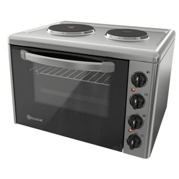 Мини готварска печка Елдом 203VF-NEW, 38л. обем на фурната, 3400 W, инокс | JAR Computers Готварска печка мини Елдом 203VF-NEW