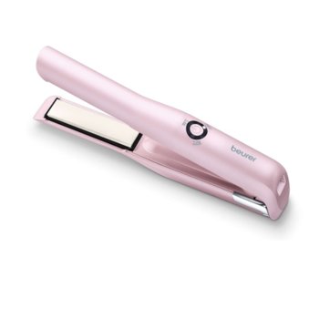 Преса за коса Beurer HS 20, керамично покритие, 3 температури, загряване до 20 секунди, розова | JAR Computers Beurer HS 20