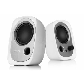 Тонколони Edifier R12U, 2.0, 4W RMS (2W + 2W), USB, 3.5 mm жак, бели | JAR Computers Тонколони Edifier R12U White