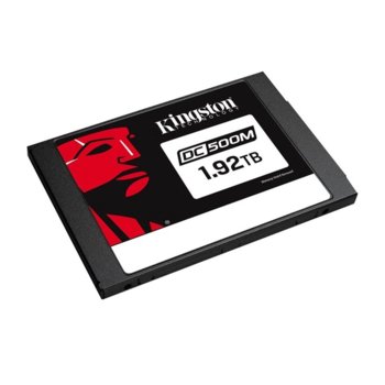 Памет SSD 1.92TB, Kingston DC500M, SATA 3.0 (6Gb/s), 2.5"(6.35 cm), скорост на четене 555 MB/s, скорост на запис 520MB/s | JAR Computers Kingston DC500M 1.92TB SATA 2.5