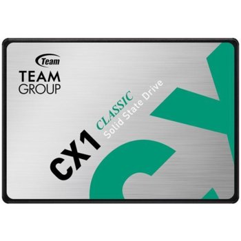 Памет SSD 240GB TeamGroup CX1 (T253X5240G0C101), SATA 6Gb/s, 2.5" (6.35 cm), скорост на четене 520 MB/s, скорост на запис 430 MB/s | JAR Computers TeamGroup 240GB CX1 2.5in SATA 6Gb/s
