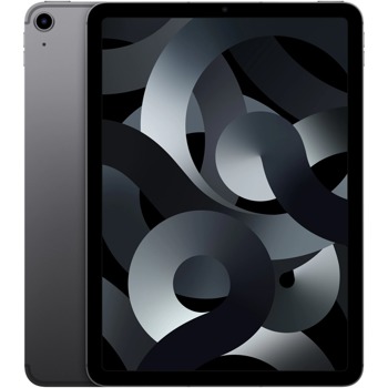 Таблет Apple iPad Air 5 Cellular (MM6R3HC/A)(сив) 5G, 10.9" (27.69 cm)True Tone дисплей, осемядрен Apple M1 3.2 GHz, 8GB RAM, 64GB Flash памет, 12 & 12 Mpix камера, iPadOS image