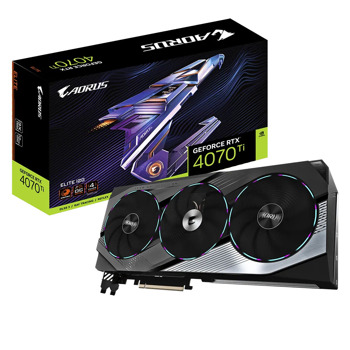 Видео карта Nvidia GeForce RTX 4070 Ti, 12GB, Gigabyte AORUS ELITE, PCI-E 4.0, GDDR6X, 192-bit, DisplayPort, HDMI | JAR Computers Gigabyte NVidia GeForce RTX4070 Ti