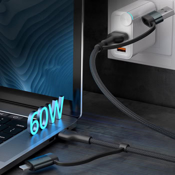 3mk Hyper N-Series USB-A/C to USB-C/Lightning