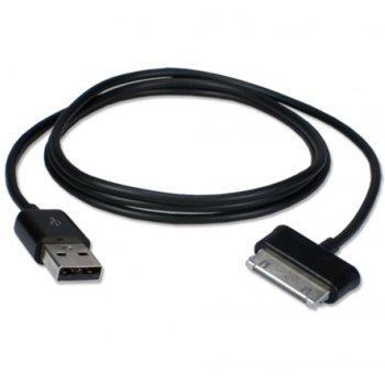 Кабел USB Galaxy TAB, USB (м) към Galaxy TAB OTG, 1.2м, черен | JAR Computers Кабел USB Galaxy TAB