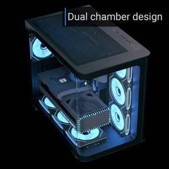 Кутия AeroCool P500C-G-BK-v1 черна