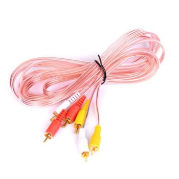 Кабел Royal CABLE-3RCA / 300 HQ Silicone, от 3x чинч(м) към 3x чинч(м), 3m, розов | JAR Computers Royal CABLE-3RCA / 300 HQ Silicone 21014416