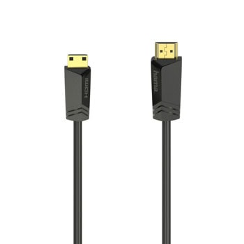 Кабел Hama 205015, от HDMI(м) към Mini HDMI(м), 1.5m, черен, 4K, 18 Gbit/s | JAR Computers HAMA-205015