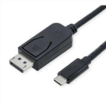 Кабел Roline 11.04.5835, от USB 3.1 Type C(м) към Display Port(м), 1m, черен, 8K@60Hz | JAR Computers Roline 11.04.5835
