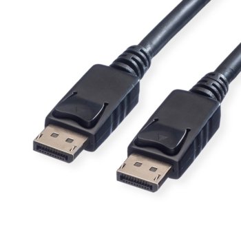 Кабел Roline 11.99.5763, от DisplayPort(м) към DisplayPort(м), 4096x2560 @60Hz, 3m, черен | JAR Computers ROLINE 11.99.5763