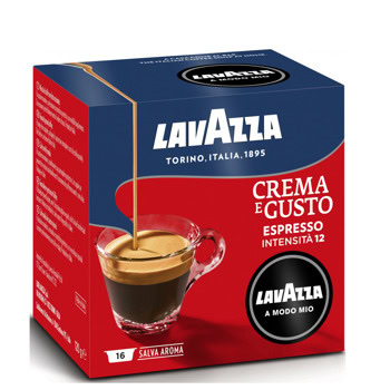 Кафе капсули LAVAZZA A Modo Mio CREMA E GUSTO, 16 напитки | JAR Computers Кафе капсули Lavazza A Modo Mio
