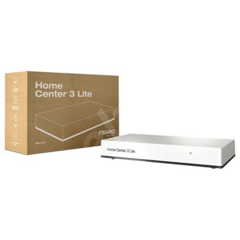 Контролер Fibaro Home Center 3 Lite за домашна автоматизация, управлява безжично Z-Wave устройства, до 40 устройства, ARM Cortex A7 900MHz, 512MB RAM, 4GB Flash памет, външен/вътрешен обхват 50/30м | JAR Computers Fibaro Home Center 3 Lite FGHC3L