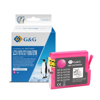 Глава за Brother MFC 235C/260C/DCP 135C/150C/153C/157C - Magenta - NB-OLC51M - G&G - Неоригинална, заб: 14.6 ml капацитет | JAR Computers G&G NB-OLC51M