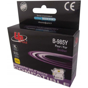 Касета за Brother DCP J125/J140/J315W/J515W; MFC J220/J265W/J410/J415W - Yellow - LC985 - Uprint - неоригинален - Заб.: 600 копия | JAR Computers UPRINT LC985 Yellow