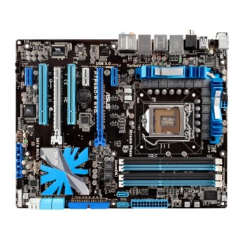 Дънна платка Asus P7P55D-E EVO, P55, LGA1156, DDR3, 2xPCI-E(SLi/CF), DTS SB7.1, Lan1000, SATA RAID 0,1,5,10, 2xSATA6Gb/s, 2xUSB3.0, ATX | JAR Computers Asus P7P55D-E EVO