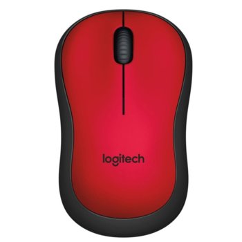 Мишка Logitech M220 Silent, оптична (1000dpi), безжична, червена image