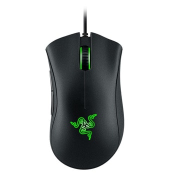 Мишка Razer DeathAdder Essential (RZ01-03850100-R3M1), гейминг, оптична (6400 dpi), USB, черна, подсветка, Razer Mechanical Mouse Switches | JAR Computers Razer DeathAdder Essential 2021 RZ01-03850100-R3M1