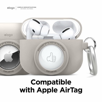 Snapshot Silicone Case за Apple AirPods Pro бежов