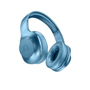 Слушалки AQL Astros, безжични, микрофон, Bluetooth, до 33 часа време за работа, Pump Bass, сгъваем дизайн, сини | JAR Computers Astros AQL, Сини