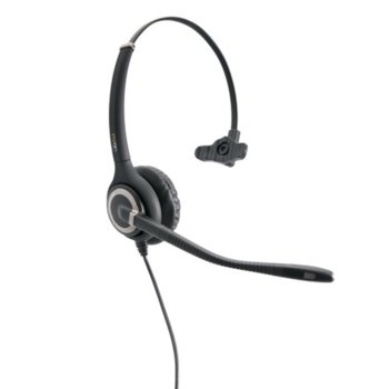 Слушалки AxTel Elite HDvoice mono AXH-EHDM, QD кабел, моно слушалка с един говорител, шумопотискащ микрофон, професионални за офиси и кол центрове, 150 Ohm, черни | JAR Computers QD Моно Слушалка AxTel Elite HDvoice mono AXH-EHDM