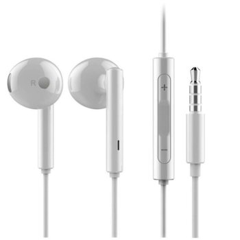 Слушалки Huawei Earphones AM 115 White, микрофон, 3.5 mm jack, бели | JAR Computers Huawei Earphones AM 115 White