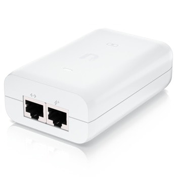 PoE инжектор Ubiquiti U-POE-AT, 1000 Mbps, 1x LAN (RJ-45), 1x LAN PoE, бял | JAR Computers Ubiquiti U-POE-AT