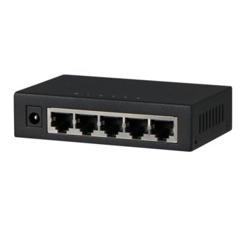 Суич Dahua PFS3005-5GT, 5x 10/100/1000 Base-T ports, оптимизиран за системи за видеонаблюдение | JAR Computers Dahua PFS3005-5GT