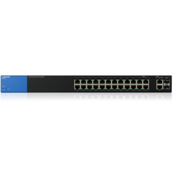 Суич Linksys LGS326P 26Port Smart Gigabit Switch with PoE+ | JAR Computers LGS326P 26-Port Smart Gigabit Switch with PoE+