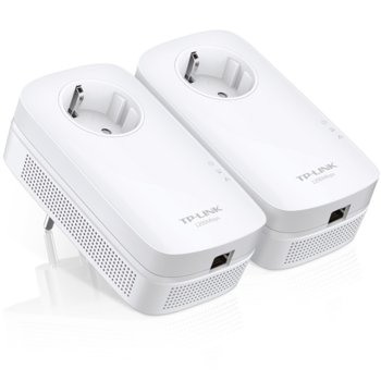 TP-Link TL-PA8010PKIT, 1200 Mbps, Powerline Ethernet адаптер, комплект 2 бр. | JAR Computers TL-PA8010PKIT
