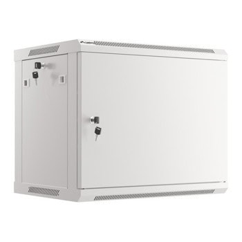 Комуникационен шкаф Lanberg WF01-6409-00S, 19", 9U, 51.2 x 45 x 60 cm, товароносимост до 60кг, сив | JAR Computers Lanberg WF01-6409-00S