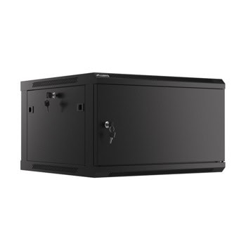 Комуникационен шкаф Lanberg WF01-6606-00B, 19", 6U, 37.9 x 60 x 60 cm, товароносимост до 60кг, черен | JAR Computers Lanberg WF01-6606-00B